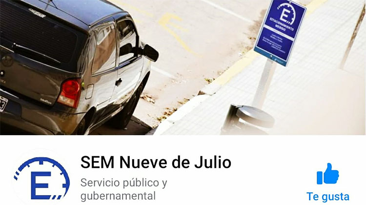 Nueva fan page del servicio de estacionamiento medido
