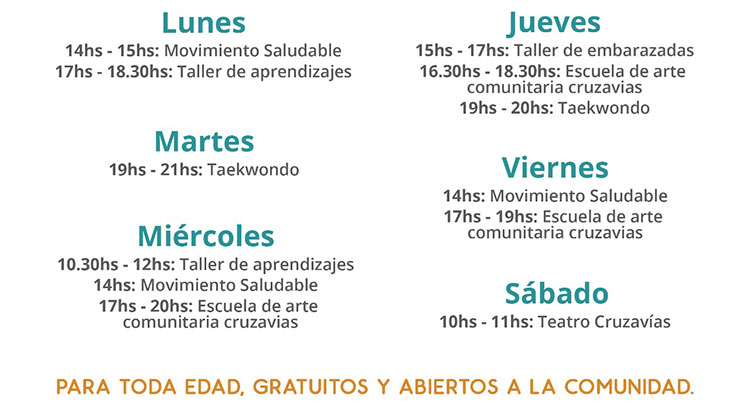 ​Amplia oferta de talleres en el CIC