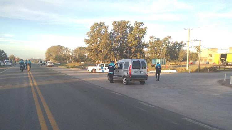 Operativo de control vehicular