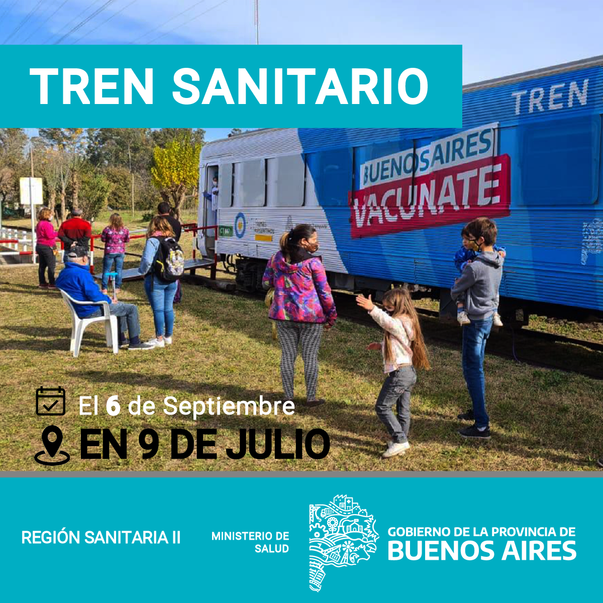 ​El Tren Sanitario llegar&aacute;  a 9 de Julio