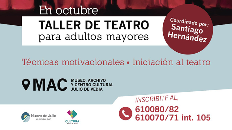 ​Taller de teatro para adultos mayores