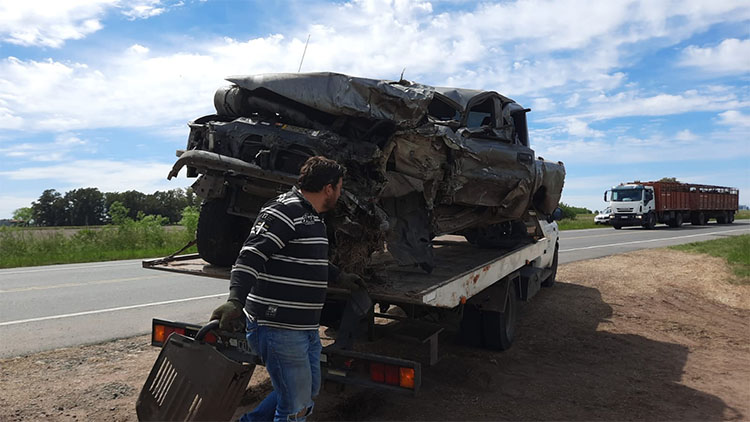 Accidente vial en Ruta 65