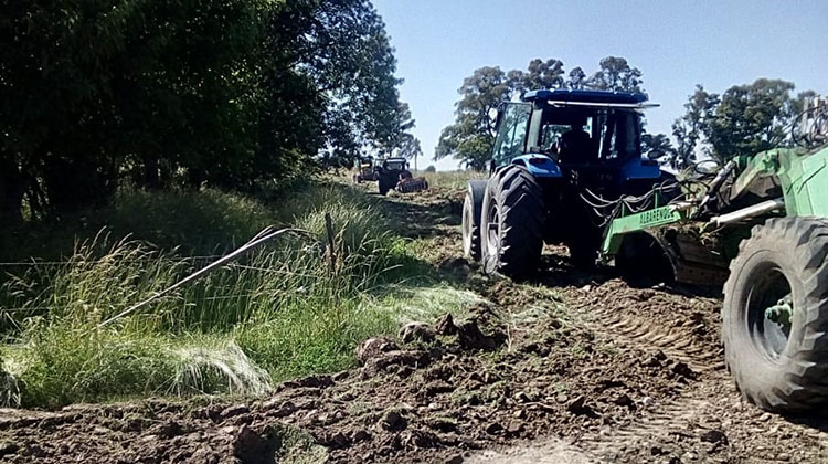 Trabajos en calles de French