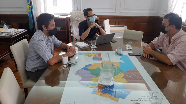 Reuni&oacute;n del intendente Barroso en el Ministerio de Econom&iacute;a Bonaerense