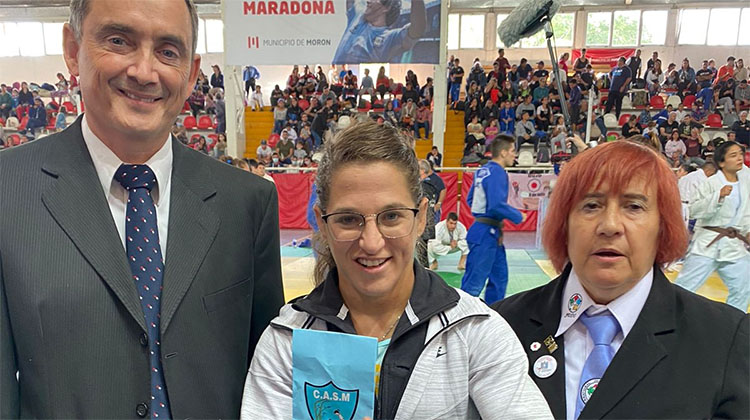 El Judo del Club San Mart&iacute;n con la "Peque" Pareto