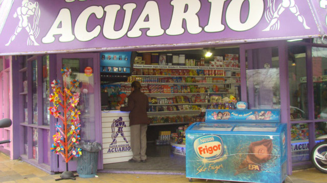 Robaron en el kiosco Acuario