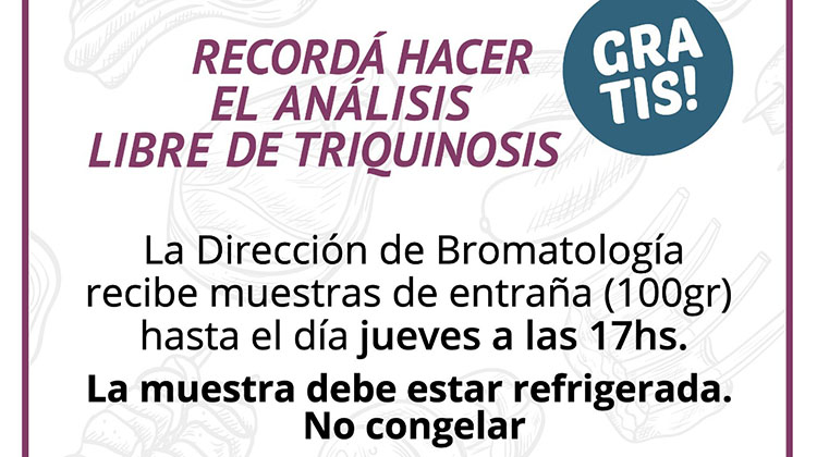 Recomendaciones ante casos de triquinosis en la zona
