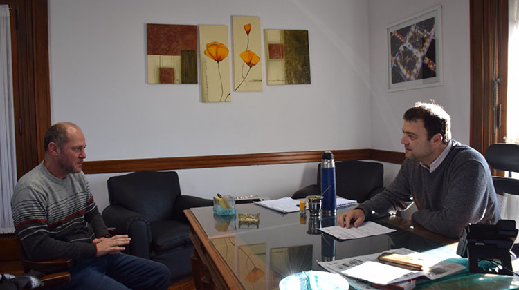 ​El intendente recibi&oacute; al presidente del Aero Club