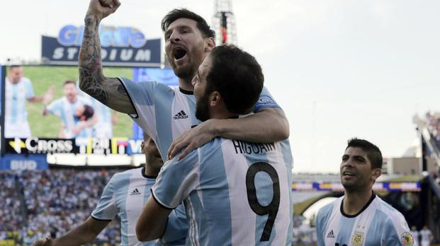 Argentina gole&oacute; sin piedad a Venezuela en Boston