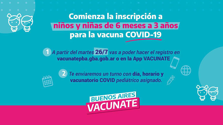 Covid-19: Comienza inscripci&oacute;n pedi&aacute;trica 