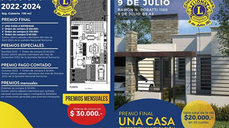 Club de Leones ya puso a la venta su rifa N&deg;12