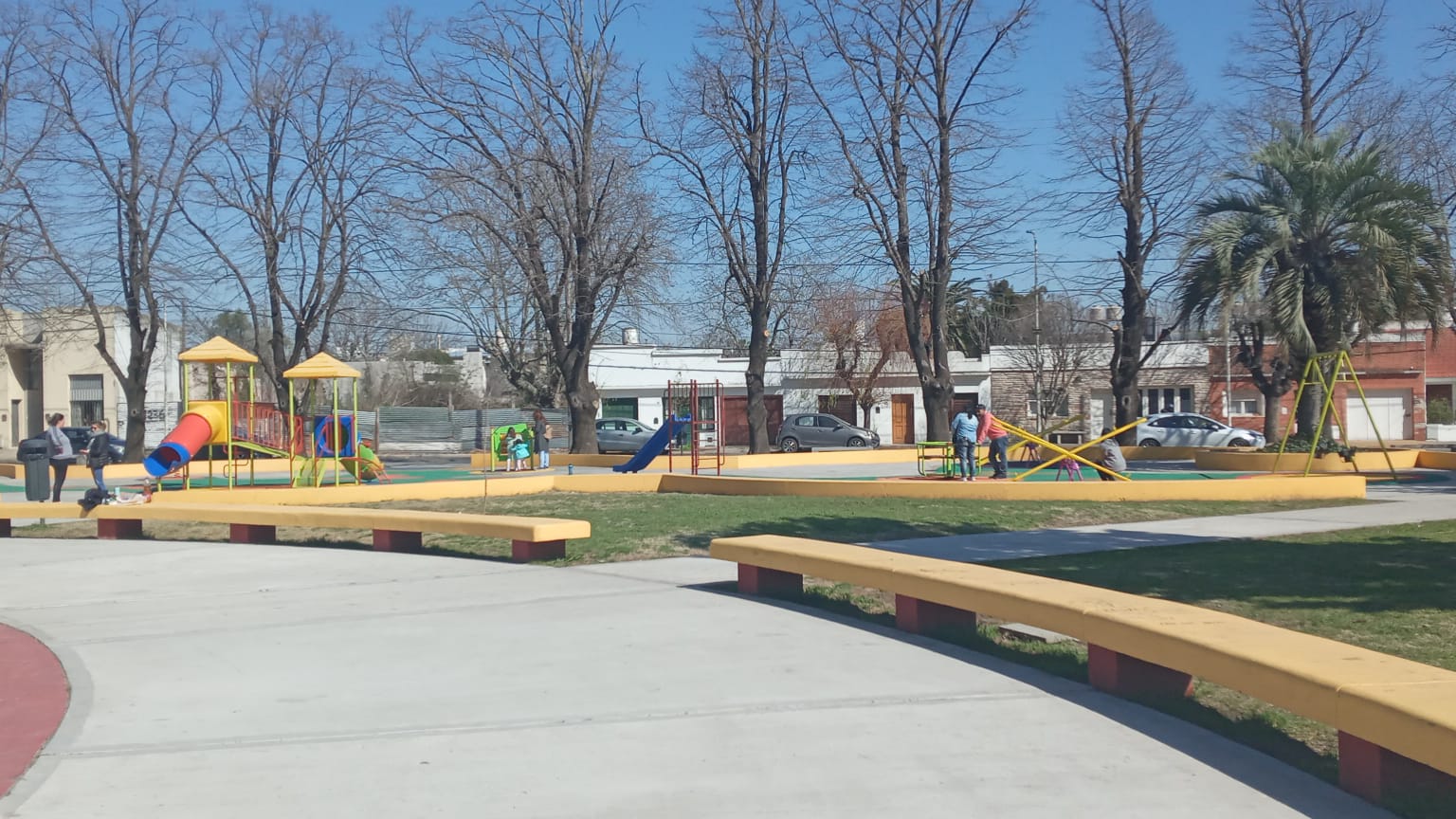 Quedaron inauguradas las obras de remodelación de Plaza España