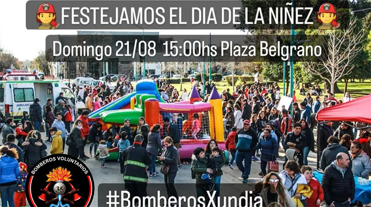 Bomberos festejar&aacute; el D&iacute;a de la Ni&ntilde;ez
