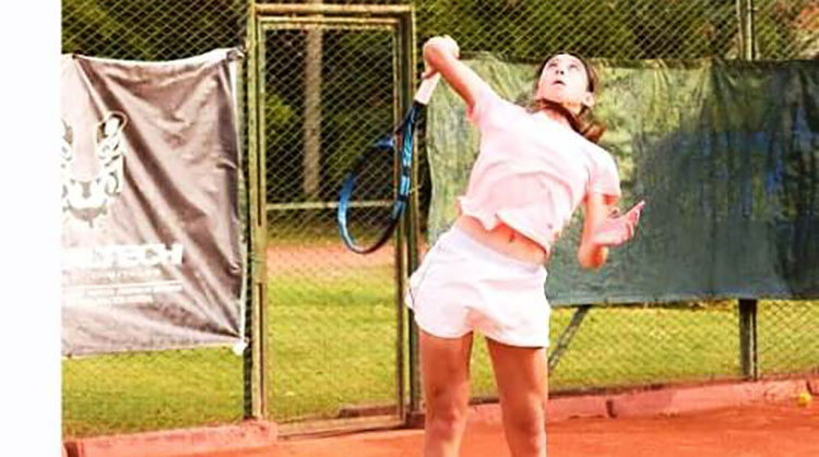 Buena actuaci&oacute;n de Milagros Crist&oacute;bal en el Torneo de Tenis en River Plate