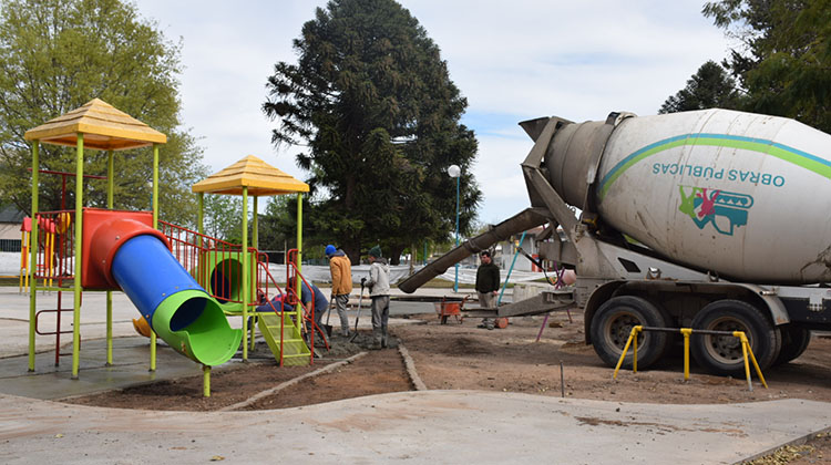 Trabajos en Plaza Italia
