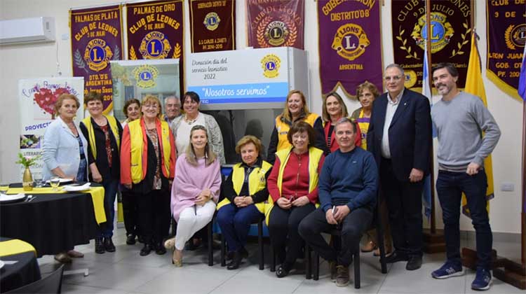 El municipio recibi&oacute;  importante aporte del Club de Leones