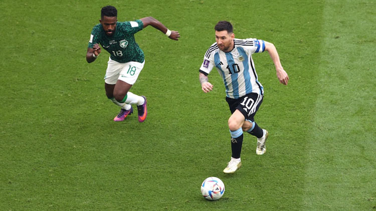 Argentina cayó  2 a 1 ante Arabia Saudita