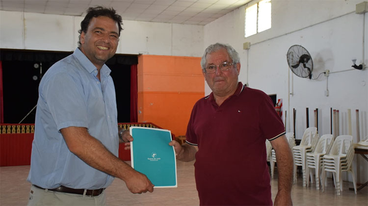 ​Quiroga: Aporte al Centro de Jubilados y Pensionados