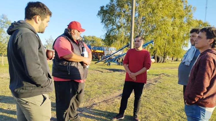 Nacho Palacios mantuvo reuniones en Quiroga