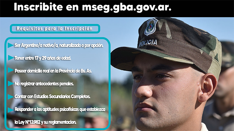 ​Ingreso a Escuelas de Formación Policial