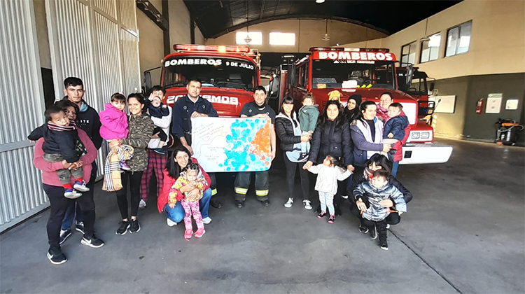 ​Visita a bomberos voluntarios