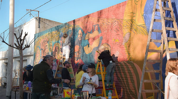​Se culmin&oacute; el mural realizado en &ldquo;Las Nazarenas&rdquo;