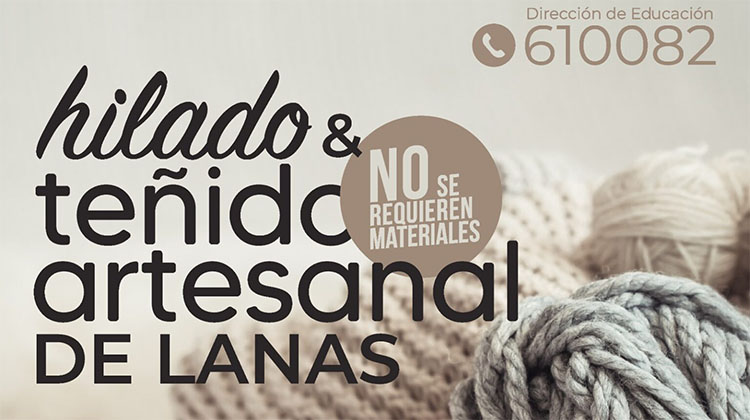 Taller de Hilado y Te&ntilde;ido artesanal