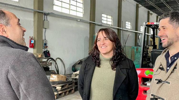 Male Defunchio visit&oacute;  PyMEs con el director del banco de desarrollo de cr&eacute;dito p&uacute;blico