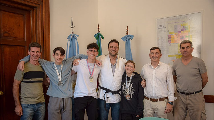 ​Barroso recibió a integrantes de la Escuela de Judo de San Martín