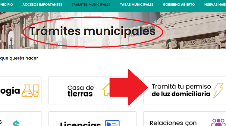 ​Permiso para medidor de luz