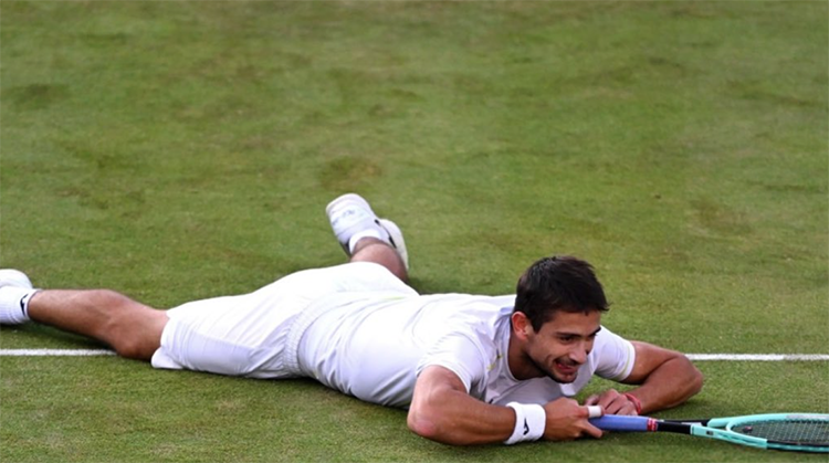 La garra de Navone no alcanz&oacute; en su debut en Wimbledon 