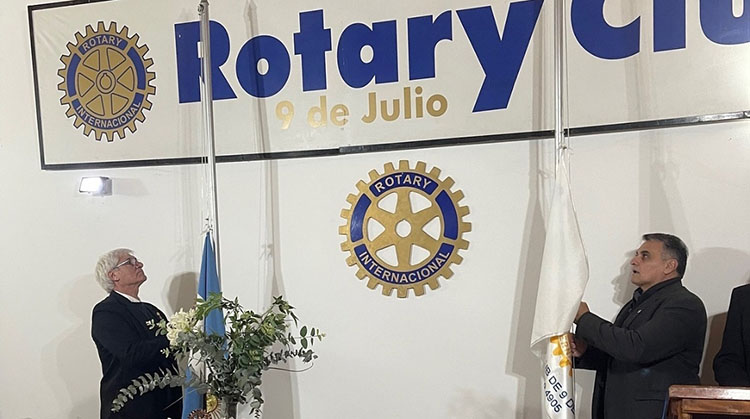 ​Héctor García es el nuevo presidente del Rotary 9 de Julio