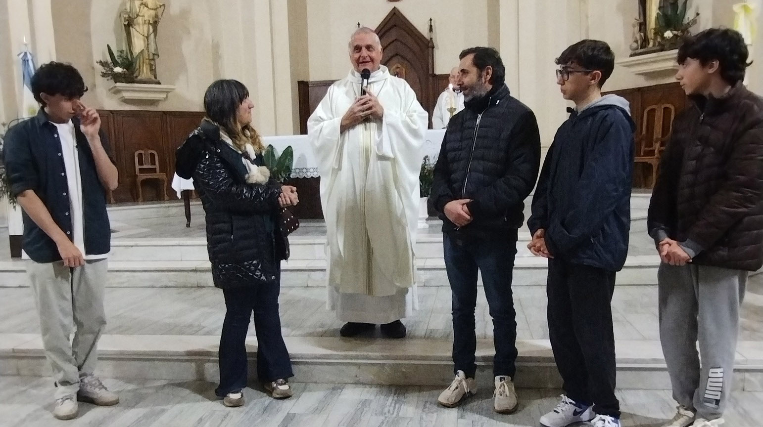 Misa con la presencia de Juan Manuel Franco