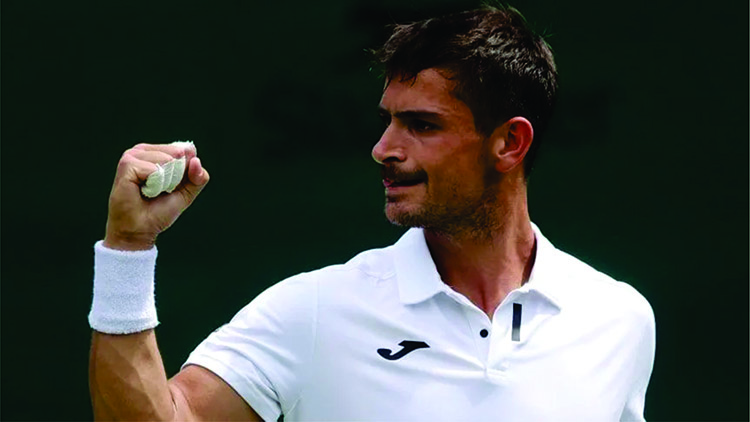 Navone logr&oacute; su primera victoria en Wimbledon