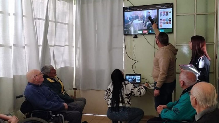 Streaming participativo en el Hogar de Ancianos “Santo Domingo de Guzmán”