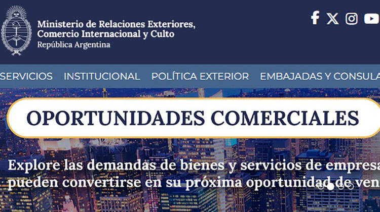 Oportunidad para exportar productos