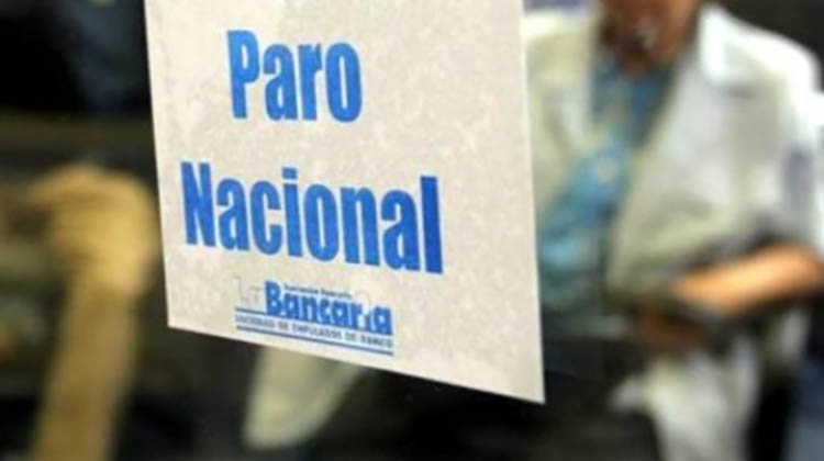 Bancarios: Paro nacional 