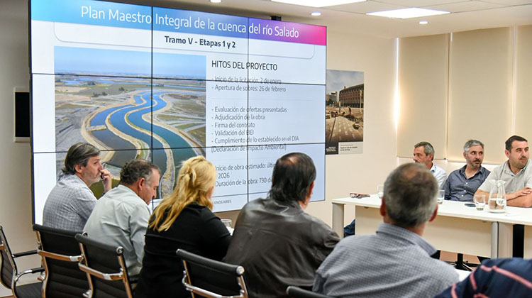 ​Inicio de la licitaci&oacute;n del tramo V de las obras de la Cuenca del R&iacute;o Salado