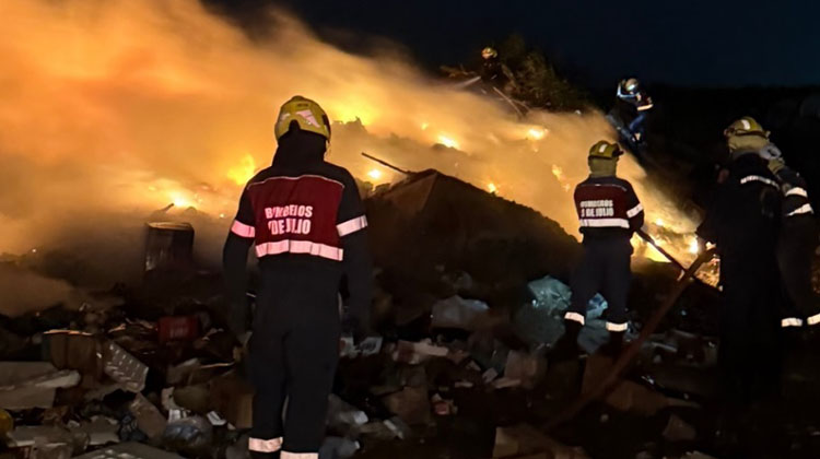 ​Estado de situaci&oacute;n del incendio en el basural de la ciudad