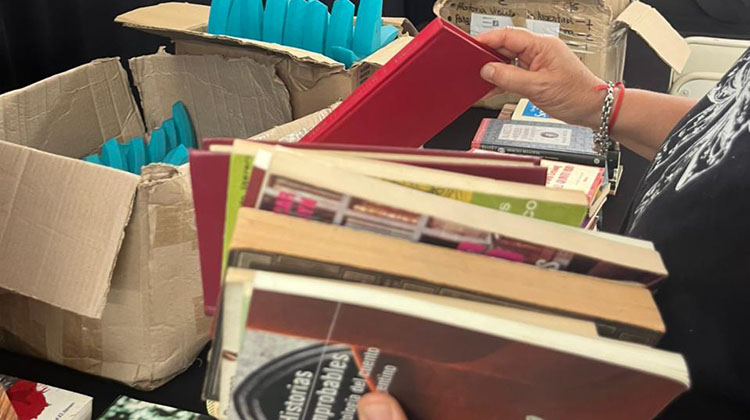 Enero con suelta de libros en la ciudad