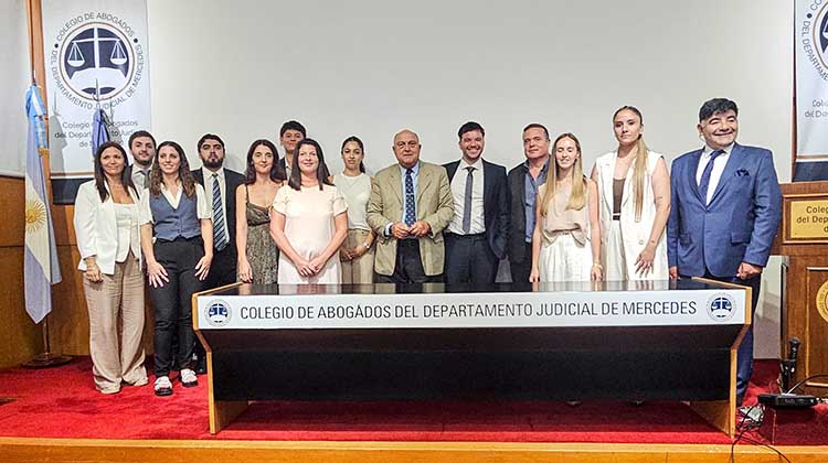 Mercedes: Juraron 13 nuevos matriculados en el Colegio de Abogados