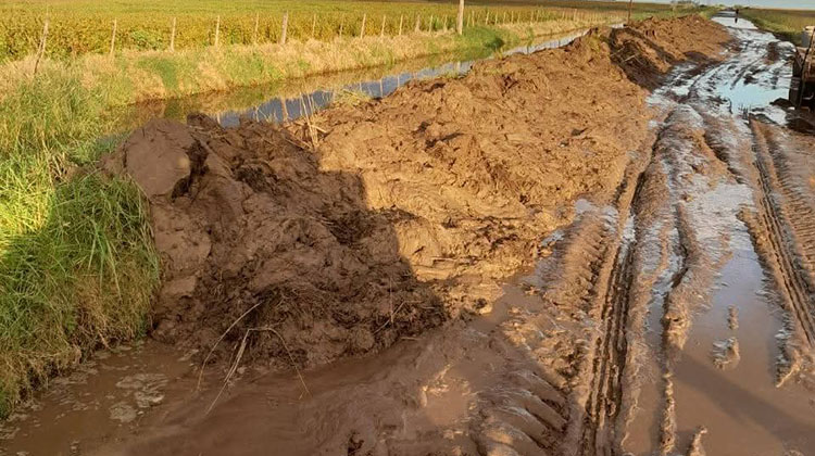 ​Fuerte reclamo por la falta de mantenimiento en caminos rurales y canales