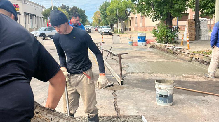 ​Bacheo c&eacute;ntrico: se completan pa&ntilde;os