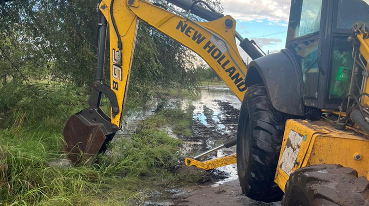 ​Temporal: contin&uacute;an los trabajos en la ciudad