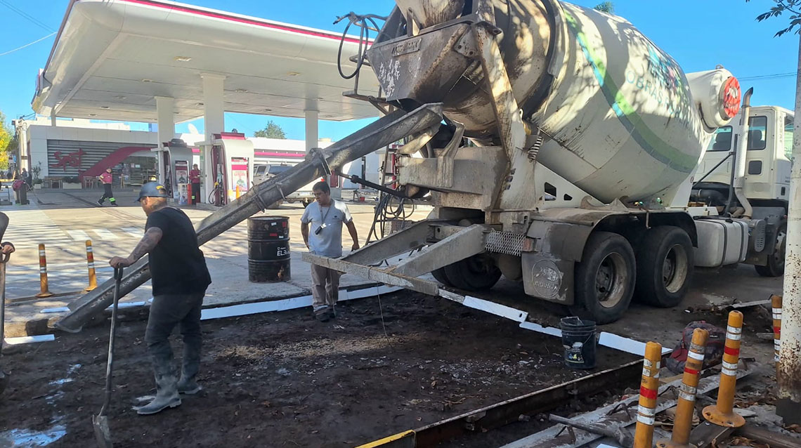 ​Contin&uacute;an obras de bacheo c&eacute;ntrico