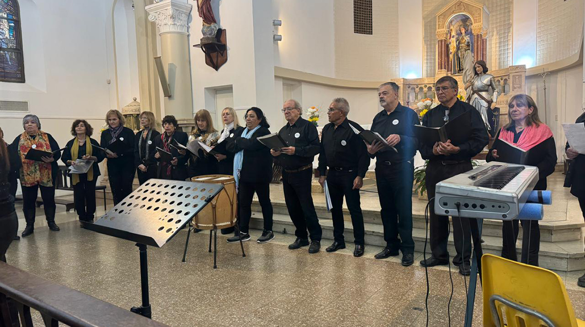 El Coro Polif&oacute;nico particip&oacute; del cierre de las Fiestas Patronales de Ciudadela