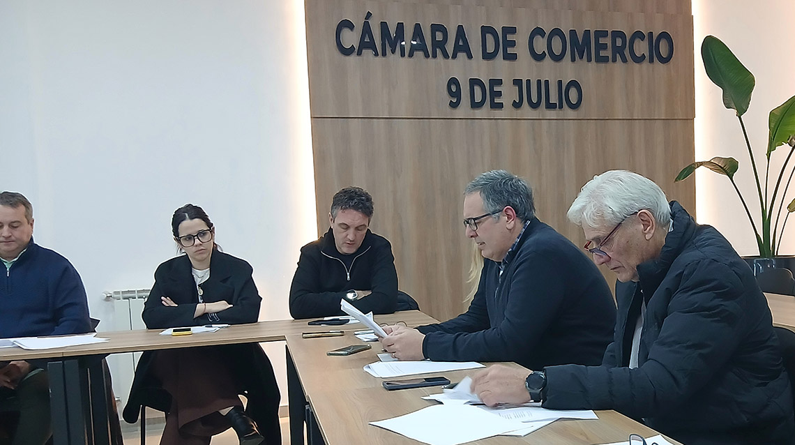 Diego Baztarrica fue reelecto presidente de la C&aacute;mara de Comercio de 9 de Julio
