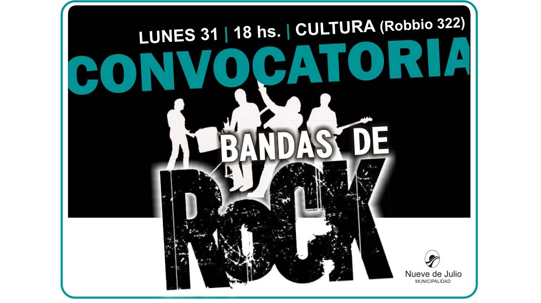 Convocatoria a bandas de rock