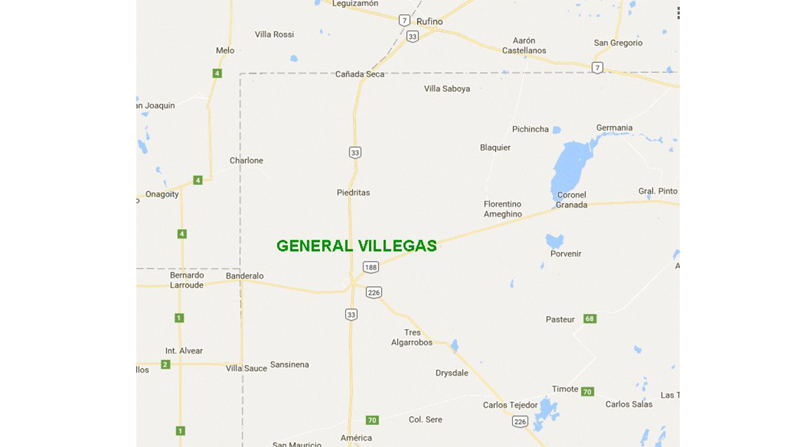 Gral Villegas: estado de las Rutas