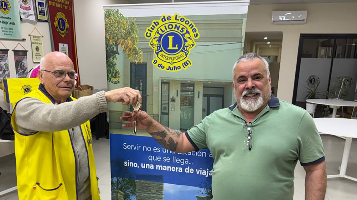 Walter Bustos es el ganador de la casa del Club de Leones